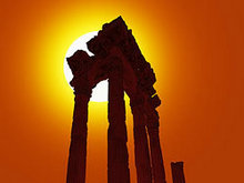 希腊巴特农神庙高清图片