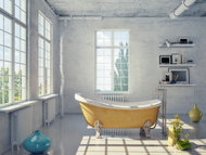  室内浴缸阳光意境图片素材