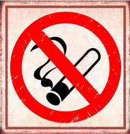 禁止吸烟复古挂牌图片素材