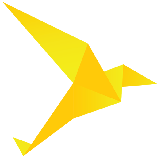 黄色纸鹤PNG图片