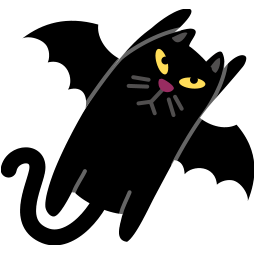 黑猫蝙蝠PNG图标
