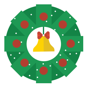 圣诞花环PNG图标