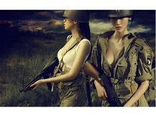 二战女兵PPT模板