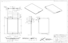 iPad尺寸图psd素材