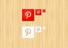 Pinterest网页图标psd素材