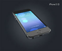黑色iPhone5S模型psd素材