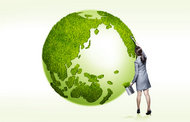 绿色保护地球PSD素材