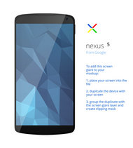 Nexus5模型PSD素材
