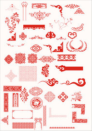 中国传统古典花纹PSD素材