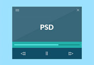 视频播放器PSD素材