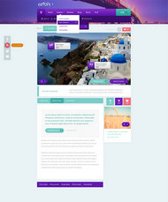 旅游网站设计模板PSD素材