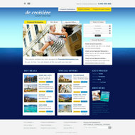 国外旅游网站设计PSD素材