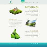 绿色环保网站模板PSD素材