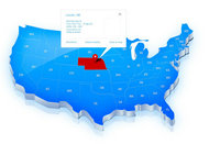 美国地图PSD素材