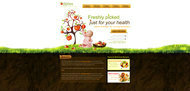 创意健康饮食网站PSD素材