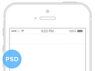 iPhone5S线框PSD素材