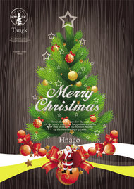 圣诞树圣诞节海报PSD素材