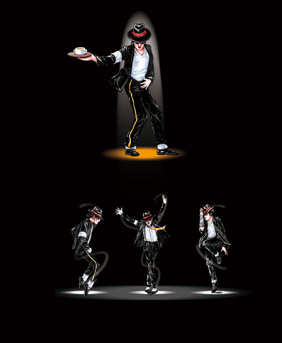 迈克杰克逊舞蹈PSD素材