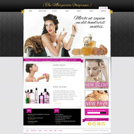 国外化妆品设计网站PSD素材