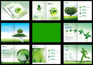 低碳生活环保生态画册PSD素材