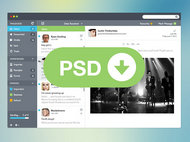 电子邮件界面PSD素材