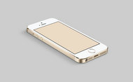 金色iPhone模型PSD素材