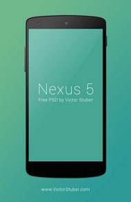 Nexus5手机模型PSD素材