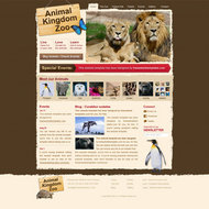 国外动物网站PSD素材