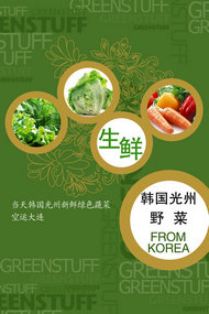 韩国蔬菜广告PSD素材