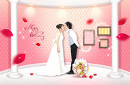 浪漫婚礼图片PSD素材