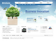 科技企业网页PSD素材