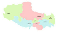 西藏行政区域图cdr矢量图