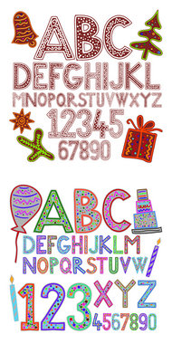 圣诞节艺术字体设计矢量素材