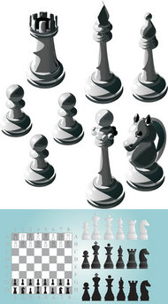 国际象棋设计矢量素材