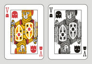 扑克鬼牌设计矢量素材