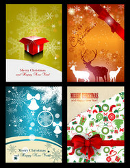 圣诞节快乐海报设计矢量素材