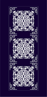 中式传统花纹图案矢量素材