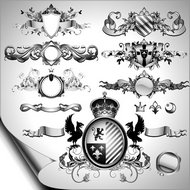 皇家质感徽章矢量图