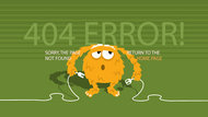 小怪兽404页面矢量图