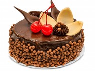 巧克力装饰蛋糕图片