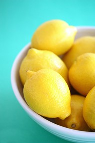 清新黄色柠檬图片
