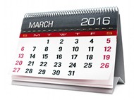 2016年3月日历表图片