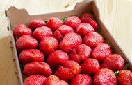 一箱草莓图片