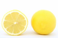 新鲜黄色柠檬图片
