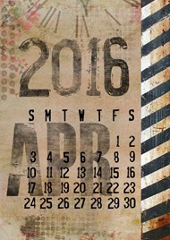 2016年4月日历表图片