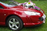 红色婚车图片