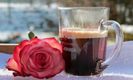玫瑰咖啡图片