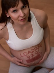 孕妇肚子涂鸦图片