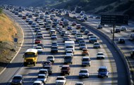 洛杉矶高速车流图片