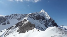 阿尔高冬季雪山图片